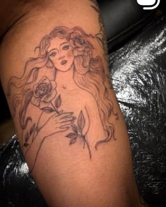 Delicate dotwork florals on Instagram